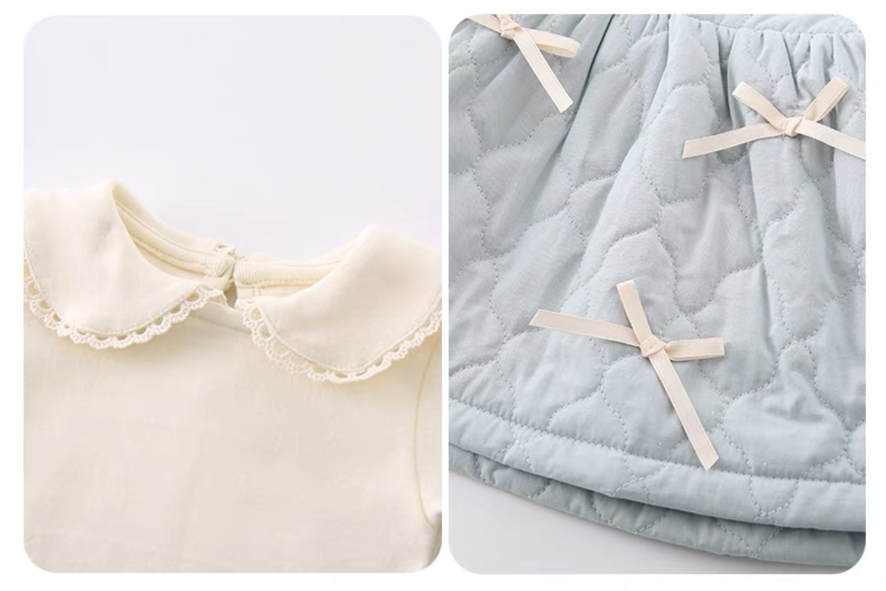 Quilted Winter Dress Set