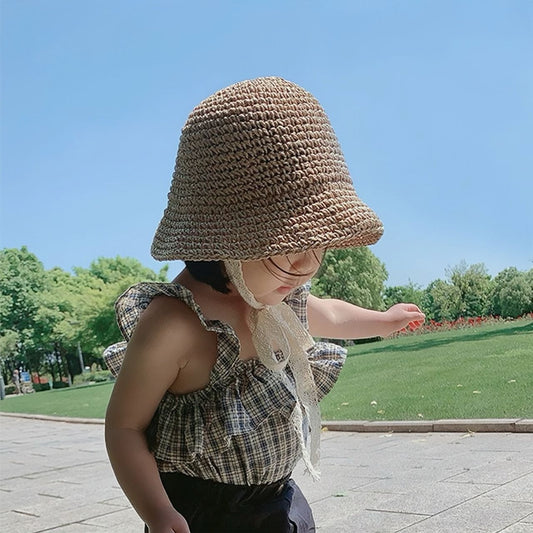 Summer Straw Bucket Hat