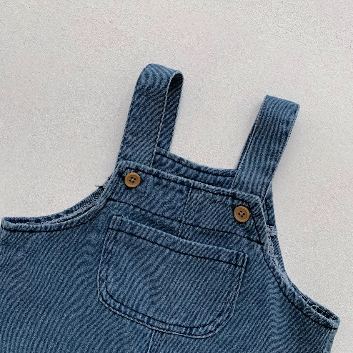 Denim Overall & T-Shirt Set