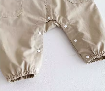 Baby Overall & Striped Top Set