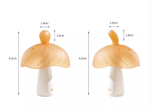 Little Mushroom Silicone Teether