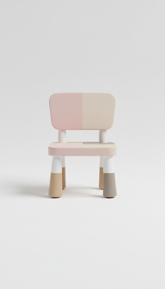 Color-Blocked Toddler Play Chair