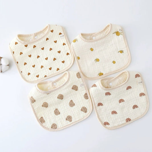 2-Pack Pure Cotton Baby Bibs