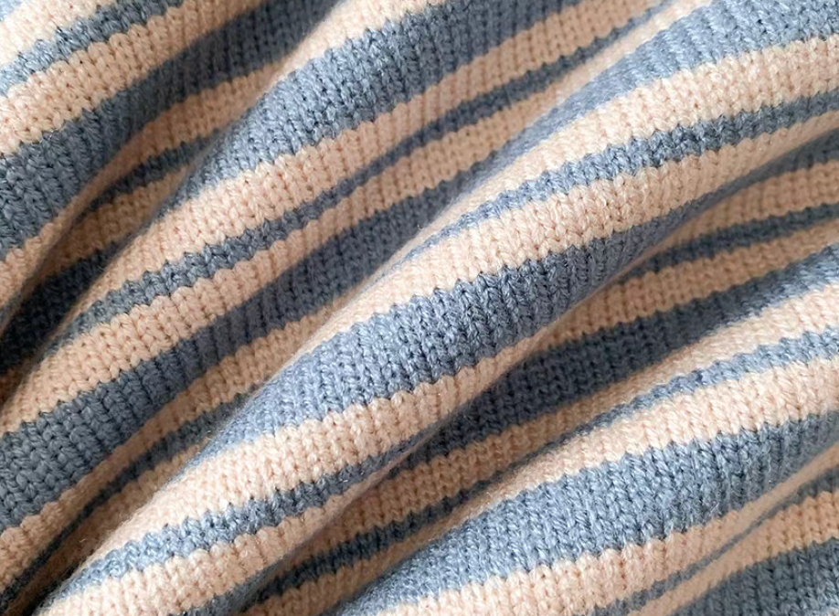 Knitted Stripe Playsuit