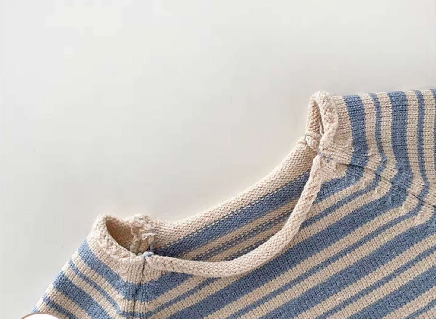 Knitted Stripe Playsuit