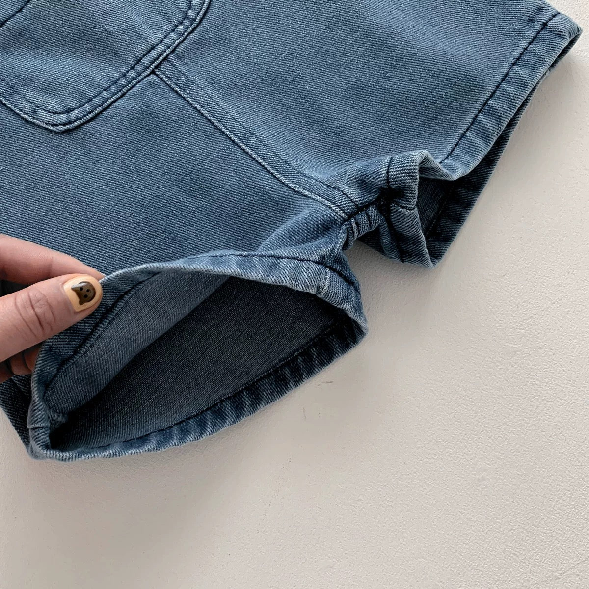 Denim Overall & T-Shirt Set
